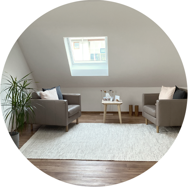 Der Behandlungsraum meiner psychotherapeutischen Praxis